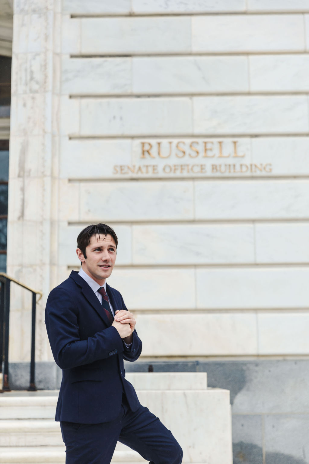 Eric Clopper outside the Russell Senate Office Building.